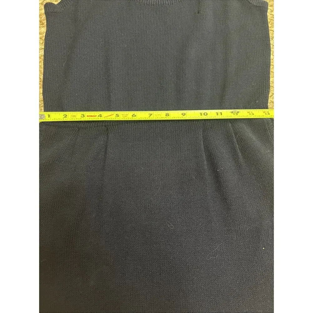 Vintage St. John For Neiman Marcus Navy Knit Santana Tank Dress Quiet Luxe Sz S - Picture 6 of 8
